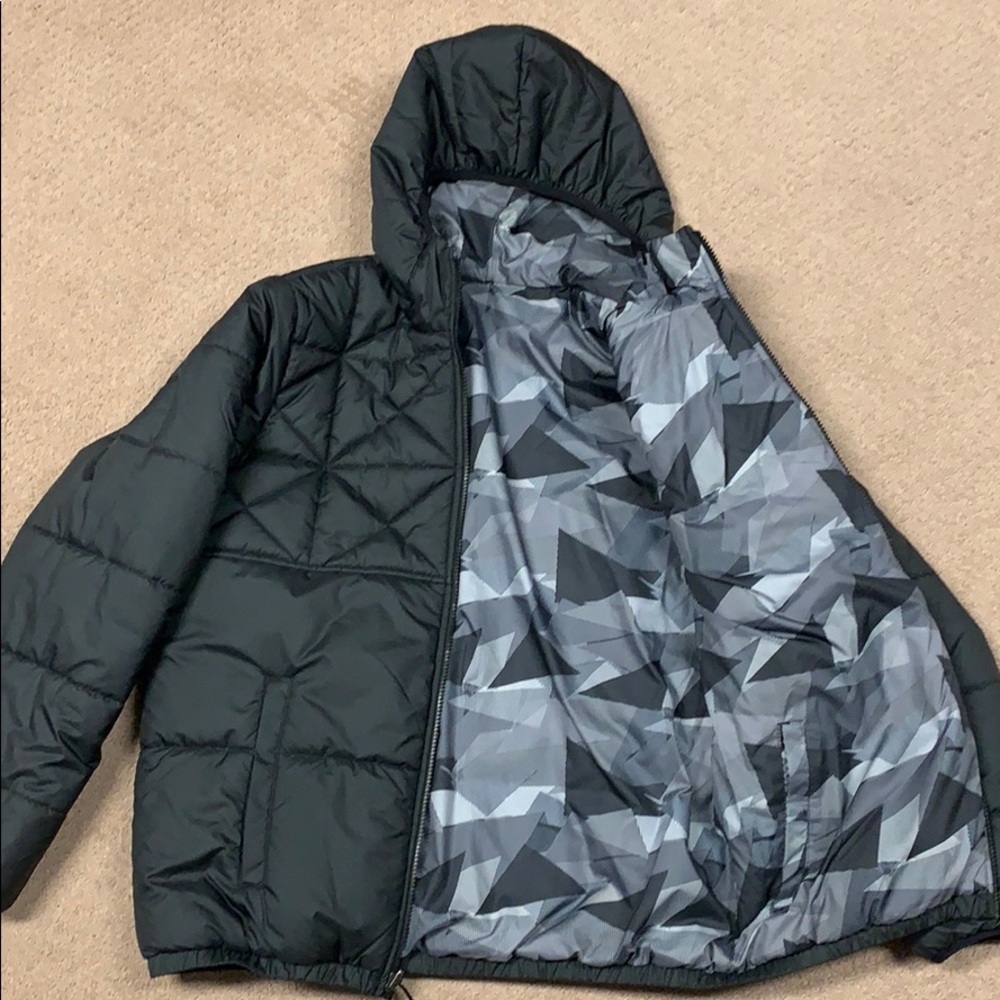 North Face reversible puffer.